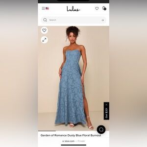 Lulu Garden of Romance Strapless Dress
